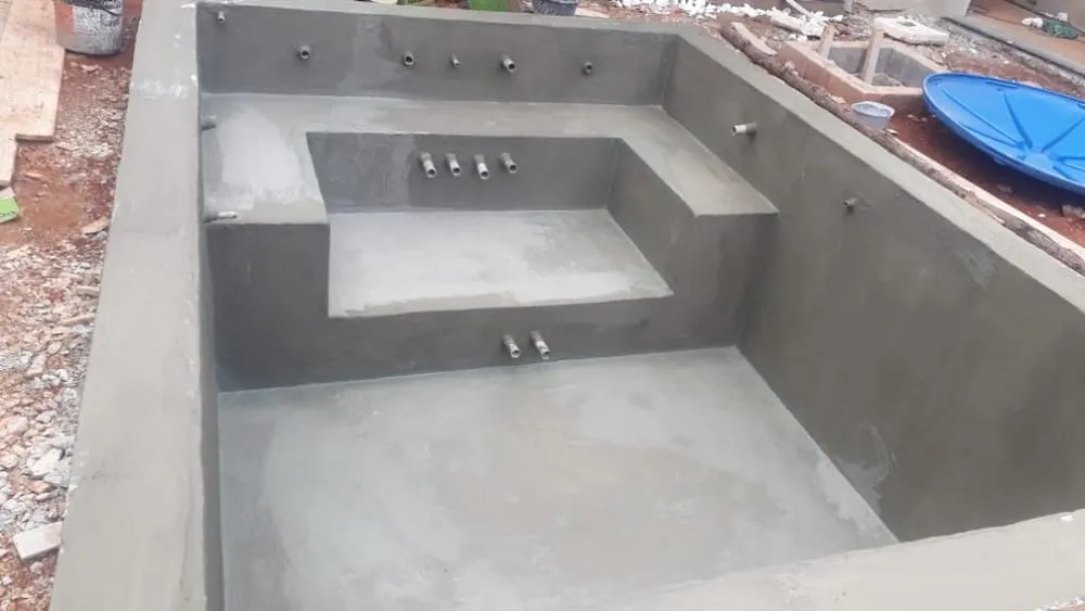 Impermeabilização de Piscina com Argamassa Polimérica