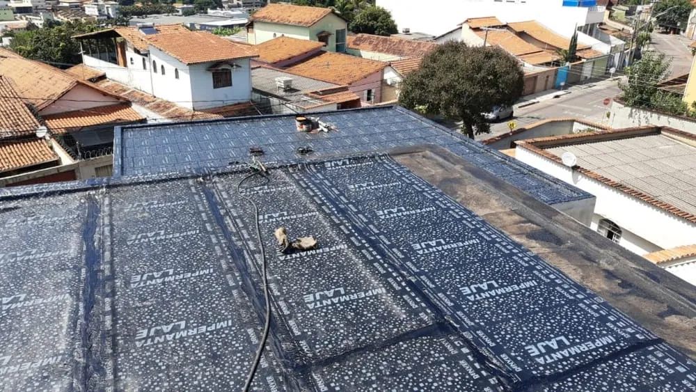 Impermeabilização com Manta Asfáltica em Casa Residencial